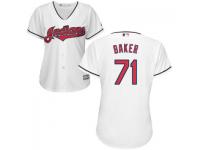 White Dylan Baker Women #71 Majestic MLB Cleveland Indians 2016 New Cool Base Jersey