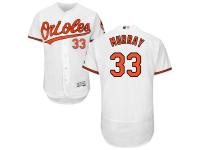 White Eddie Murray Men #33 Majestic MLB Baltimore Orioles Flexbase Collection Jersey