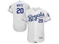 White Frank White Men #20 Majestic MLB Kansas City Royals Flexbase Collection Jersey