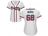 White James Weber Women #68 Majestic MLB Atlanta Braves 2016 New Cool Base Jersey