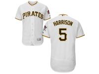 White Josh Harrison Men #5 Majestic MLB Pittsburgh Pirates Flexbase Collection Jersey