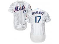 White Keith Hernandez Men #17 Majestic MLB New York Mets Flexbase Collection Jersey