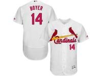 White Ken Boyer Men #14 Majestic MLB St. Louis Cardinals Flexbase Collection Jersey