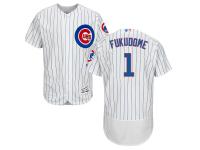 White Kosuke Fukudome Men #1 Majestic MLB Chicago Cubs Flexbase Collection Jersey