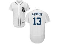 White Lance Parrish Men #13 Majestic MLB Detroit Tigers Flexbase Collection Jersey