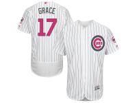 White Mark Grace Men #17 Majestic MLB Chicago Cubs 2016 Mother Day Fashion Flexbase Jersey