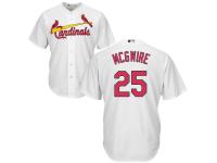 White Mark McGwire Men #25 Majestic MLB St. Louis Cardinals Cool Base Home Jersey