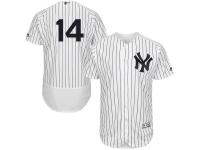 White-Navy Brian Roberts Men #14 Majestic MLB New York Yankees Flexbase Collection Jersey