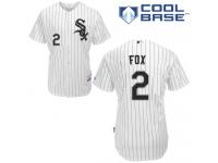 White Nellie Fox Men #2 Majestic MLB Chicago White Sox Cool Base Home Jersey