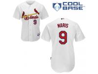 White Roger Maris Men #9 Majestic MLB St. Louis Cardinals Cool Base Home Jersey