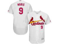 White Roger Maris Men #9 Majestic MLB St. Louis Cardinals Flexbase Collection Jersey