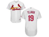 White Ruben Tejada Men #19 Majestic MLB St. Louis Cardinals Flexbase Collection Jersey