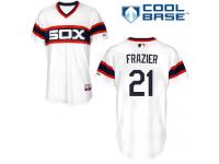 White Todd Frazier Men #21 Majestic MLB Chicago White Sox Cool Base Alternate Jersey