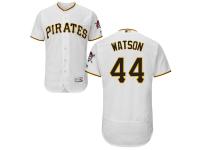 White Tony Watson Men #44 Majestic MLB Pittsburgh Pirates Flexbase Collection Jersey