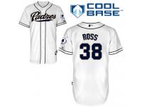 White Tyson Ross Men #38 Majestic MLB San Diego Padres Cool Base Home Jersey