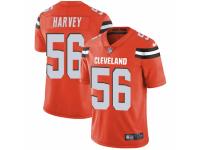 Willie Harvey Men's Cleveland Browns Nike Alternate Vapor Untouchable Jersey - Limited Orange