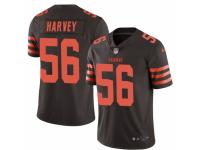 Willie Harvey Men's Cleveland Browns Nike Color Rush Jersey - Limited Brown