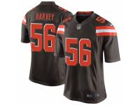 Willie Harvey Men's Cleveland Browns Nike Team Color Jersey - Game Brown