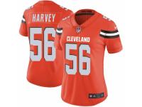 Willie Harvey Women's Cleveland Browns Nike Alternate Vapor Untouchable Jersey - Limited Orange