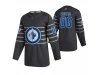 Winnipeg Jets #00 Custom 2020 NHL All-Star Game Gray Jersey Men's