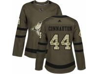 Women Adidas Arizona Coyotes #44 Kevin Connauton Green Salute to Service NHL Jersey