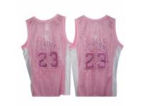 Women Adidas Chicago Bulls #23 Michael Jordan Swingman Pink Fashion NBA Jersey