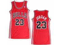 Women Adidas Chicago Bulls #23 Michael Jordan Swingman Red Dress NBA Jersey