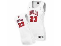Women Adidas Chicago Bulls #23 Michael Jordan Swingman White Home NBA Jersey