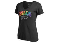 Women Buffalo Bills NFL Pro Line by Fanatics Branded Black Plus Sizes Pride T-Shirt