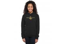Women Houston Rockets Gold Collection Pullover Hoodie Black