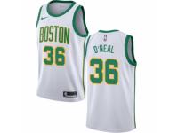 Women Nike Boston Celtics #36 Shaquille ONeal  White NBA Jersey - City Edition