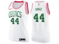 Women Nike Boston Celtics #44 Danny Ainge Swingman White/Pink Fashion NBA Jersey