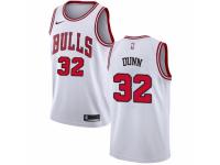 Women Nike Chicago Bulls #32 Kris Dunn White NBA Jersey - Association Edition