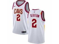 Women Nike Cleveland Cavaliers #2 Collin Sexton White NBA Jersey - Association Edition