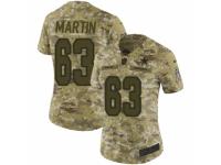 Women Nike Dallas Cowboys #63 Marcus Martin Limited Camo 2018 Salute to Service NFL Jersey