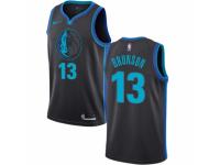 Women Nike Dallas Mavericks #13 Jalen Brunson  Charcoal NBA Jersey - City Edition