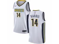Women Nike Denver Nuggets #14 Gary Harris White NBA Jersey - Association Edition