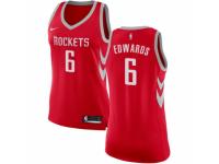 Women Nike Houston Rockets #6 Vincent Edwards  Red NBA Jersey - Icon Edition