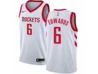 Women Nike Houston Rockets #6 Vincent Edwards  White NBA Jersey - Association Edition