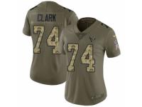 Women Nike Houston Texans #74 Chris Clark Limited Olive/Camo 2017 Salute to Service NFL Jersey