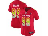Women Nike Houston Texans #99 J.J. Watt Limited Red AFC 2019 Pro Bowl NFL Jersey