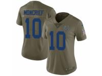 Women Nike Indianapolis Colts #10 Donte Moncrief Limited Olive 2017 Salute to Service NFL Jersey
