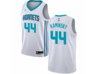Women Nike Jordan Charlotte Hornets #44 Frank Kaminsky White NBA Jersey - Association Edition