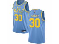 Women Nike Los Angeles Lakers #30 Julius Randle Swingman Blue Hardwood Classics NBA Jersey