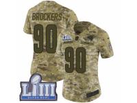 Women Nike Los Angeles Rams #90 Michael Brockers Limited Camo 2018 Salute to Service Super Bowl LIII Bound NFL Jersey
