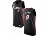 Women Nike Miami Heat #9 Kelly Olynyk Black Road NBA Jersey - Icon Edition