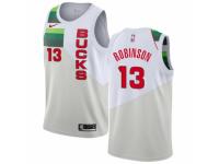 Women Nike Milwaukee Bucks #13 Glenn Robinson White  Jersey - Earned Edition