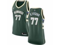 Women Nike Milwaukee Bucks #77 Ersan Ilyasova  Green NBA Jersey - Icon Edition