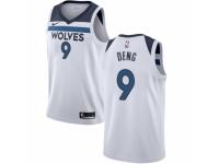 Women Nike Minnesota Timberwolves #9 Luol Deng  White NBA Jersey - Association Edition