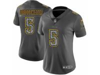 Women Nike Minnesota Vikings #5 Teddy Bridgewater Gray Static Vapor Untouchable Game NFL Jersey